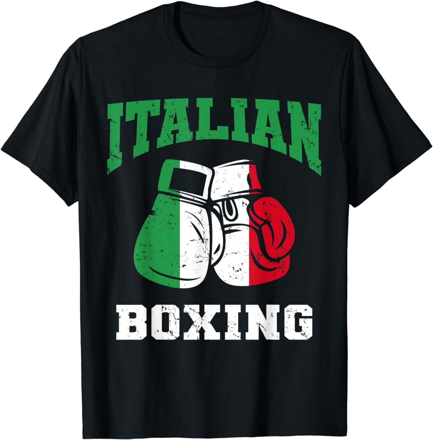 Italian Boxing Gloves Italy Flag Boxing Team Italian Pride TShirt