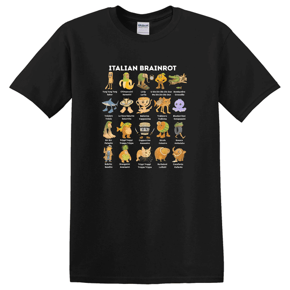 Italian Brainrot All Brainrot Animals T-shirt