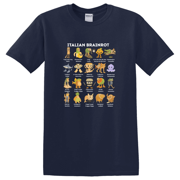 Italian Brainrot All Brainrot Animals T-shirt