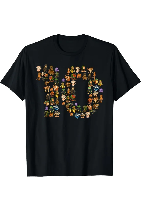 Italian Brainrot Birthday 10 Age Meme 10th Kids Boys Girls T-Shirt Gift for Dad,