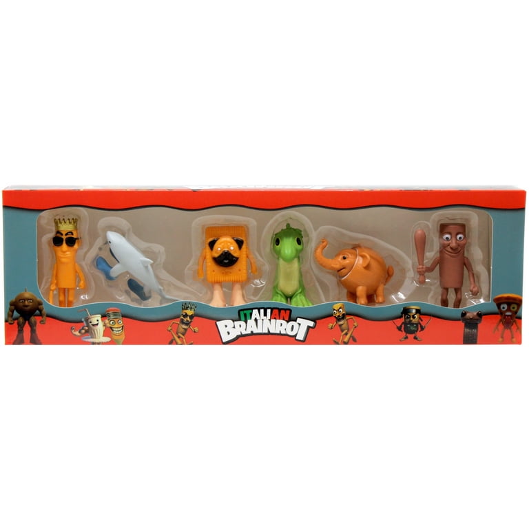 Italian Brainrot Figure 6-Pack (Version E) - Walmart.com