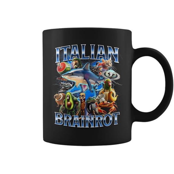 Italian Brainrot Italian Brain Lot Meme Character Coffee Mugs