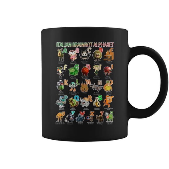 Italian Brainrot Italian Brainrot Alphabet Character Coffee Mugs
