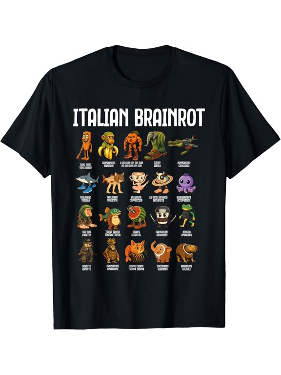 Italian Brainrot Italian Brainrot Funny Memes Boys Gift Unisex T-Shirt
