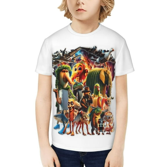 Italian Brainrot Kids T-Shirt 3d Printed Graphic T-Shirts Boys And Girls Short Sleeve Shirts For Youth Kids X-Small