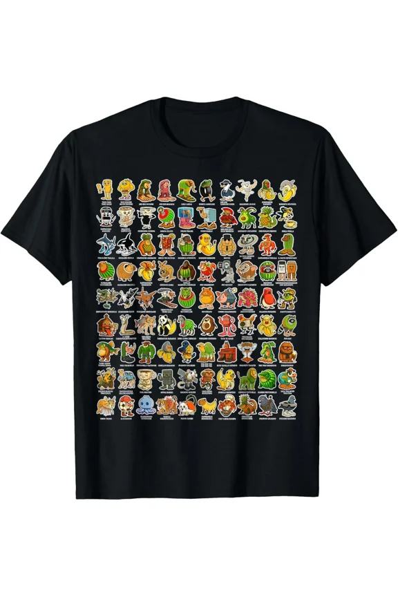 Italian Brainrot Meme 90 Viral Characters Humor Graphic Design Unisex T-Shirt ,up to size 5XL