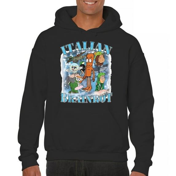 Italian Brainrot Meme Unisex Hoodie Funny Gen Z Alpha Internet Meme Vibe
