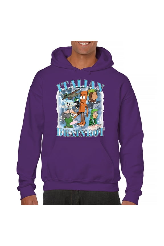 Italian Brainrot Meme Unisex Hoodie Funny Gen Z Alpha Internet Meme Vibe