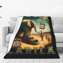 Italian Brainrot Throw Blanket Couch Bed Sofa Soft Lightweight Warm Cozy Flannel Fleece Bed Blanket For Kids Adults Gift Multiple Sizes Available 40"X30"