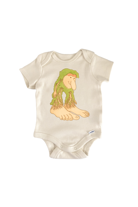 Italian Brainrot Tree Feet Guy - Baby Bodysuit