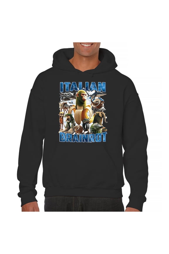 Italian Brainrot Unisex Hoodie Funny Gen Z Internet Meme Trend