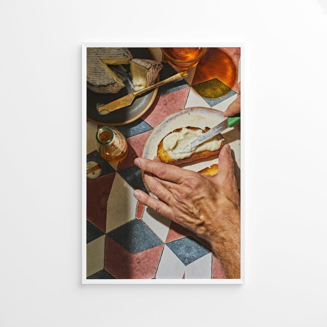 Italian Breakfast Wall Art Print, Vintage Food Photography ...