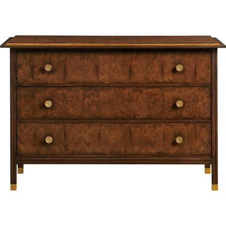 Italian Burl Chest in Mahogany | Elegant Storage