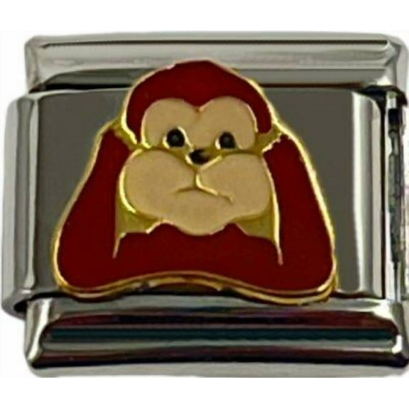 Italian Charm Link Charm Hear No Evil Monley 9mm