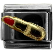 FABLINKS Italian Charms Fashion and Beauty (Gold Lipstick)