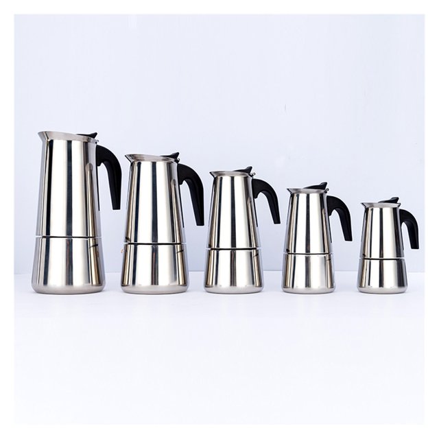 Italian Coffee Maker Machine Moka Pot Stainless Steel Espresso Portable