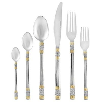 Italian Collection 75-Piece Premium Surgical Stainless Steel Silverware Flatware