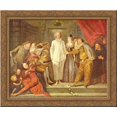 thumbnail image 1 of Italian Comedians 24x20 Gold Ornate Wood Framed Canvas Art by Antoine Watteau, 1 of 2