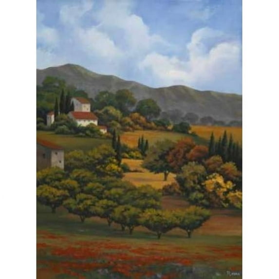 Italian Countryside I Poster Print by Vivien Rhyan