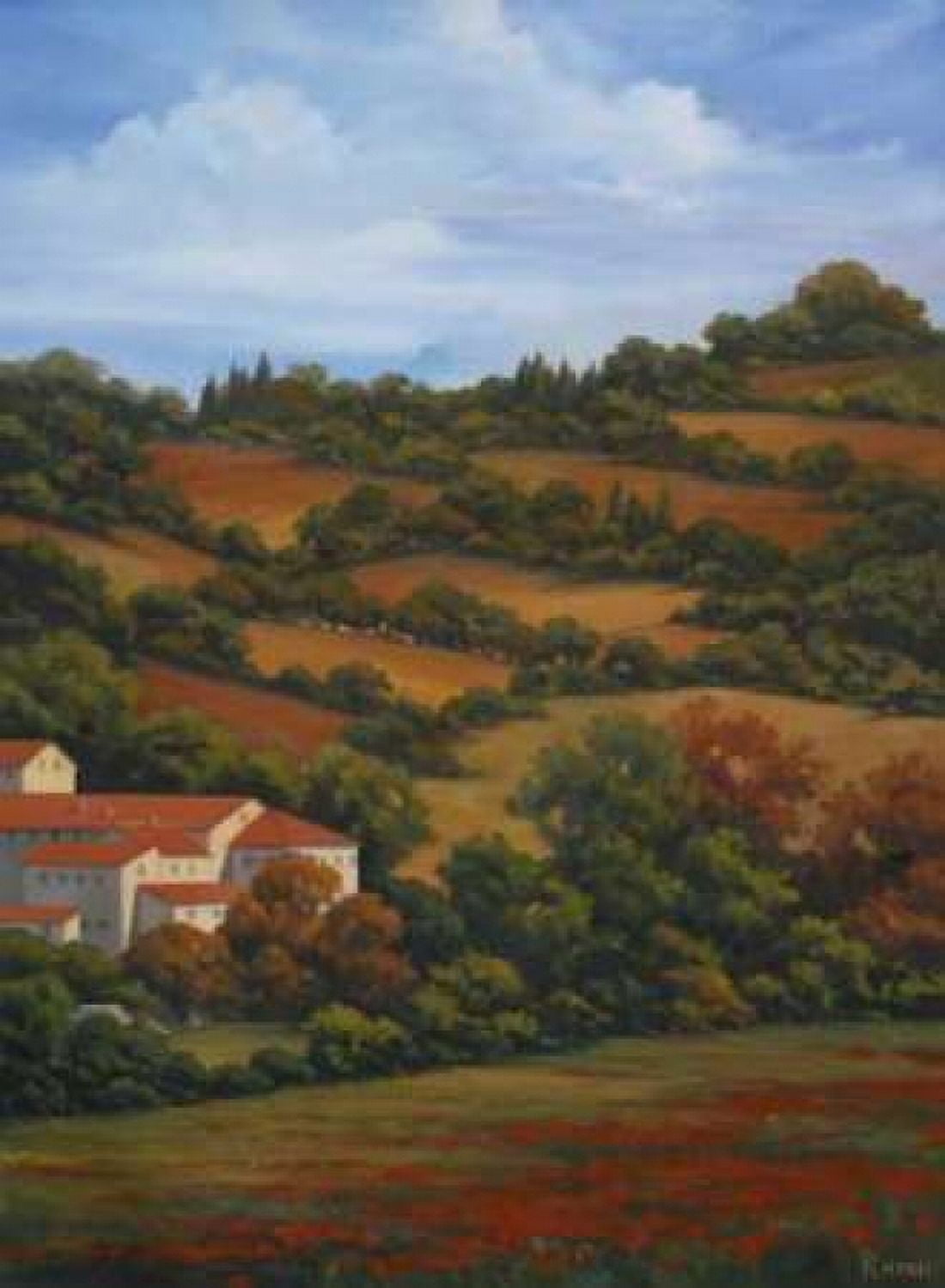 Italian Countryside II Canvas Art - Vivien Rhyan (18 x 24)