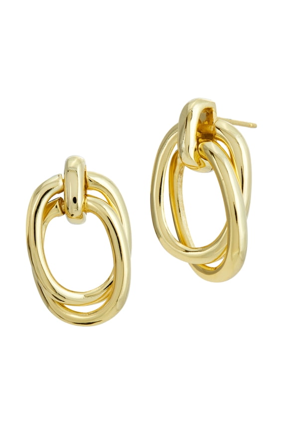 Italian Design Door Knocker Drop Earrings