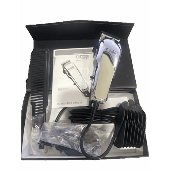 Italian Design Professional Hair Clipper Salon Series, Corded Hair Cutting Machine with Guide Combs