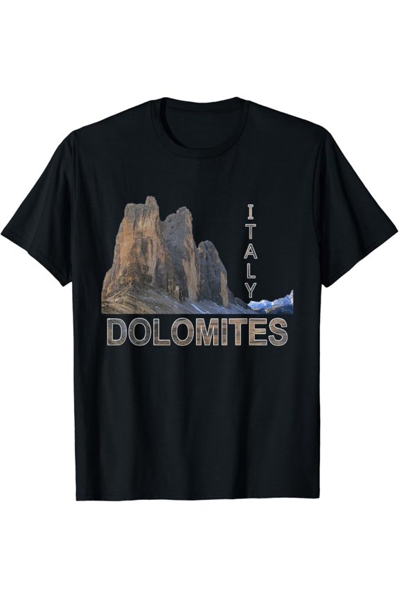 Italian Dolomites Hiking The Alps T-Shirt Design Preview Only