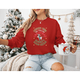 thumbnail image 1 of Italian Donkey Holiday Song Funny Festive Cheer Cozy Sweatshirt, up to size 5XL, 1 of 2