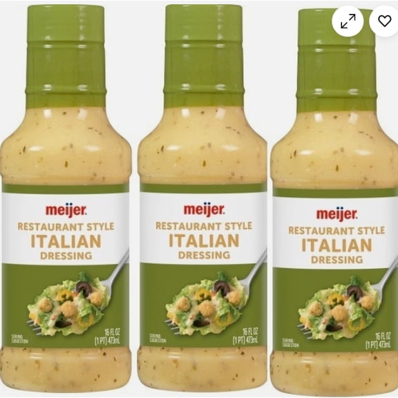 Italian Dressing Restaurant Style 3 Bottles 16 oz Each