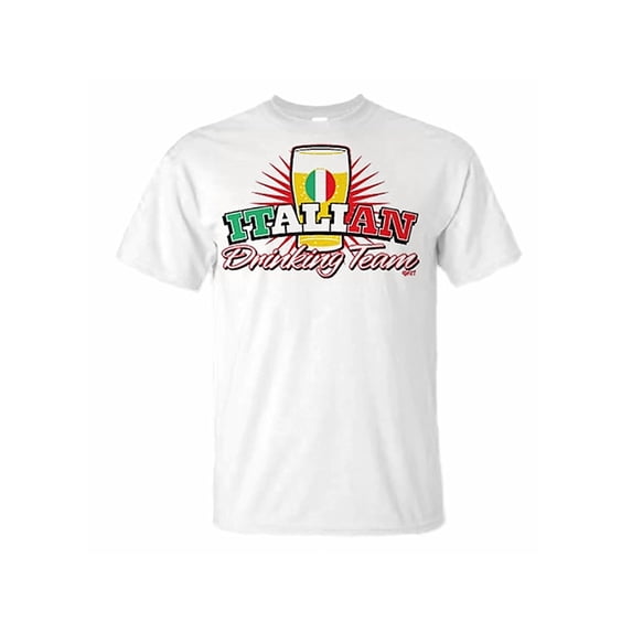 Italian Drinking Team Shirts 2X-Large White