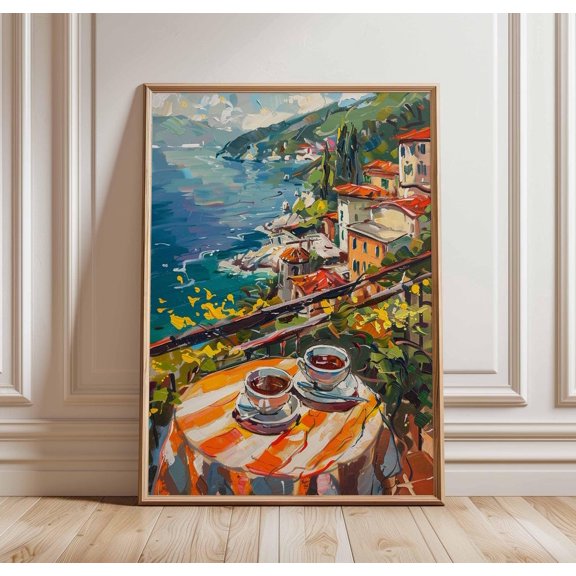 Italian Espresso Retro Wall Art, Striking Kitchen And Dining Theme For Kitchen, Cafe And Dining Room Decor