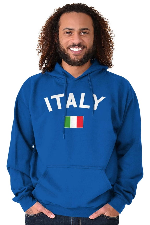 Italian Flag Italy Soccer Fan Pride Hoodie Sweatshirt Women Men Brisco Brands L