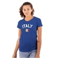 thumbnail image 1 of Italian Flag Italy Soccer Fan Pride Womens Slim Fit Graphic Tee Brisco Brands S, 1 of 5