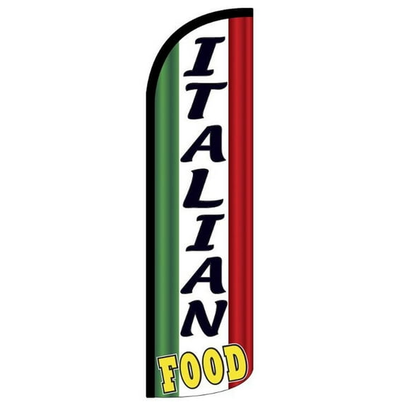 Italian Food Windless flag Without Pole Advertisement /Business Flags | Feather Flag |