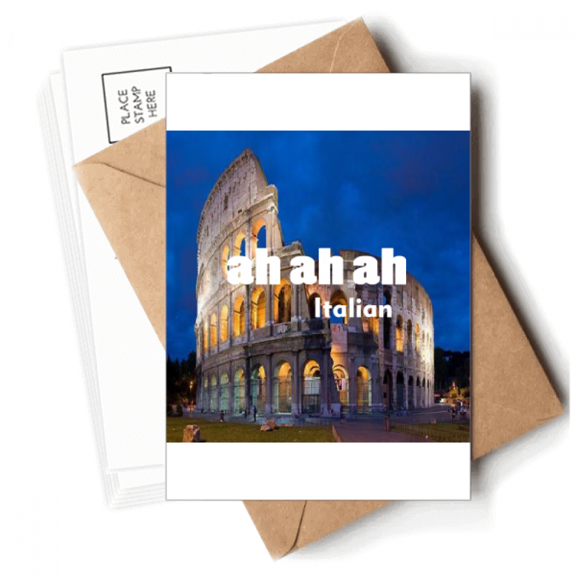 Italian Gladiator Field Scenery Mood Postcards Envelopes Blank Note Cards Mailing