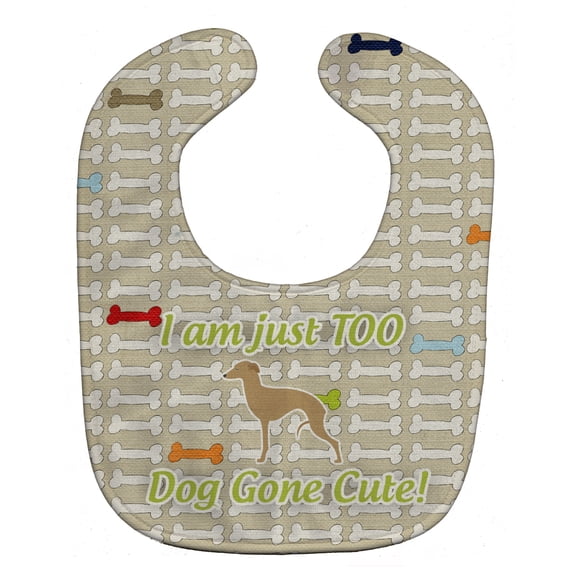 Italian Greyhound Dog Gone Cute Baby Bib