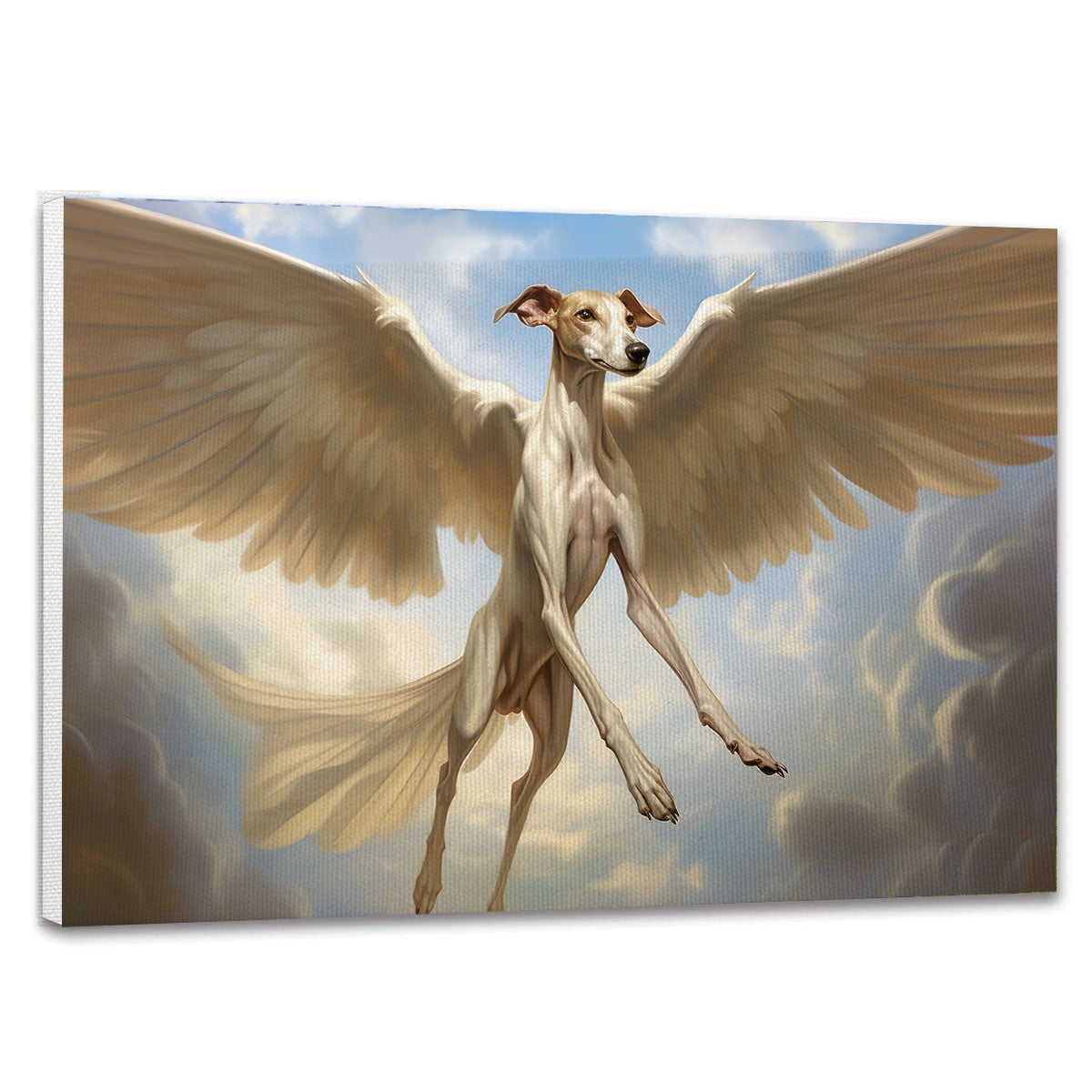 Custom Photo Memorial Dog Vertical Canvas - Memorial Gift For Dog Lovers - I'll Be Waiting At The Door main image 1