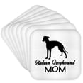 thumbnail image 1 of 3drose, Italian Greyhound Dog Mom, Set of 8 Coasters - Soft, 1 of 7