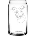 thumbnail image 1 of Italian Greyhound Dog Themed Etched All Purpose 16oz Libbey Can Glass, 1 of 1