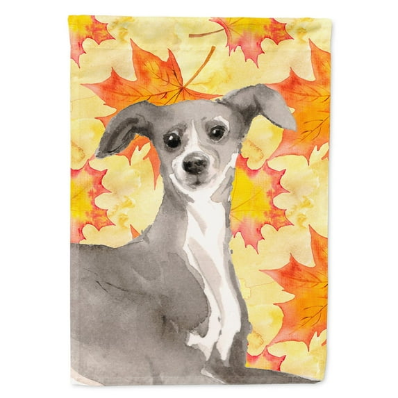 Italian Greyhound Fall Garden Flag