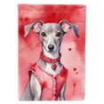 thumbnail image 1 of Italian Greyhound My Valentine Garden Flag 11.25 in x 15.5 in, 1 of 5