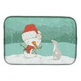 thumbnail image 1 of Italian Greyhound Snowman Christmas Dish Drying Mat, 1 of 7