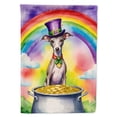 thumbnail image 1 of Italian Greyhound St Patrick's Day Garden Flag 11.25 in x 15.5 in, 1 of 5