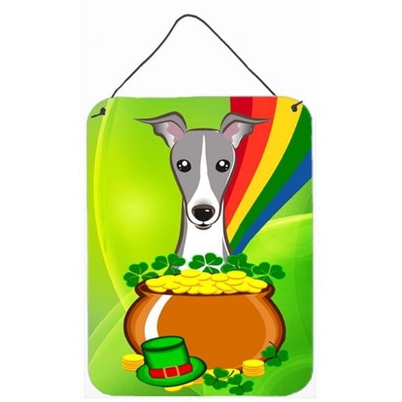 Italian Greyhound St. Patricks Day Wall or Door Hanging Prints