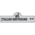 thumbnail image 1 of Italian Greyhound Street Sign | Indoor/Outdoor | Dog Lover Funny Home Décor for Garages, Living Rooms, Bedroom, Offices | SignMission personalized gift | 36" Wide, 1 of 5