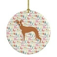 thumbnail image 1 of Italian Greyhound #2 Merry Christmas Ceramic Ornament 2.8 in x 2.8 in, 1 of 3