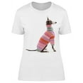 thumbnail image 1 of Italian Greyhound With Sweater T-Shirt Women -Image by Shutterstock, Female x-Large, 1 of 2