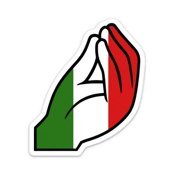 Italian Hand Sticker