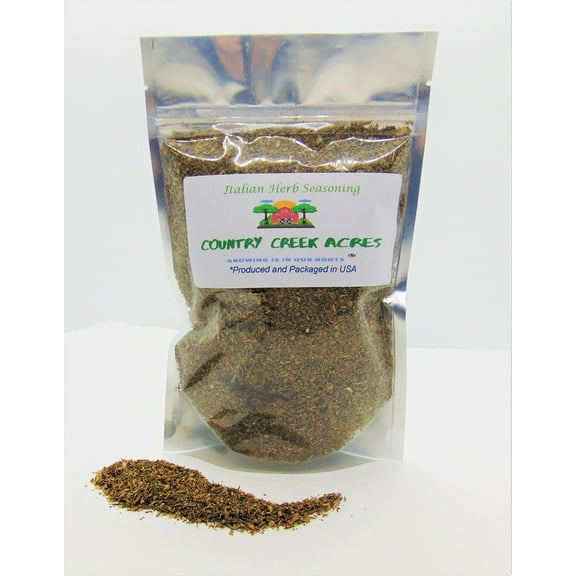 Italian Herb Seasoning 4 oz- A Slightly Fresh, Lemony Scent and Savory, Earthy Taste- A Versatile Seasoning That Makes a Fantastic Addition to Your Spice Cupboard- Country Creek LLC