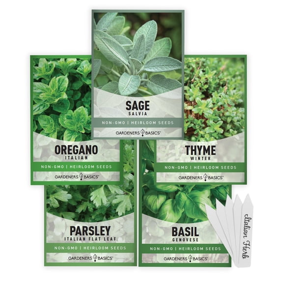 Italian Herb Seeds | 5 Variety Pack